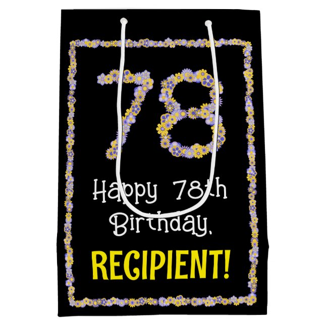 78:e födelsedagen: Blommigt Flowers Number, eget n (Baksidan)