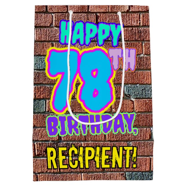 78:e födelsedagen: Roligt, Urban Graffiti Inspired (Baksidan)