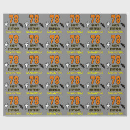 78:e födelsedagen: Spooky Halloween Theme, eget na Presentpapper