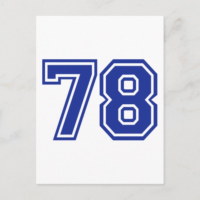 78 - nummer vykort (Framsida)