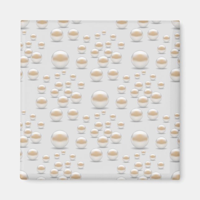 7931Pearls Mönster Magnet (Framsidan)