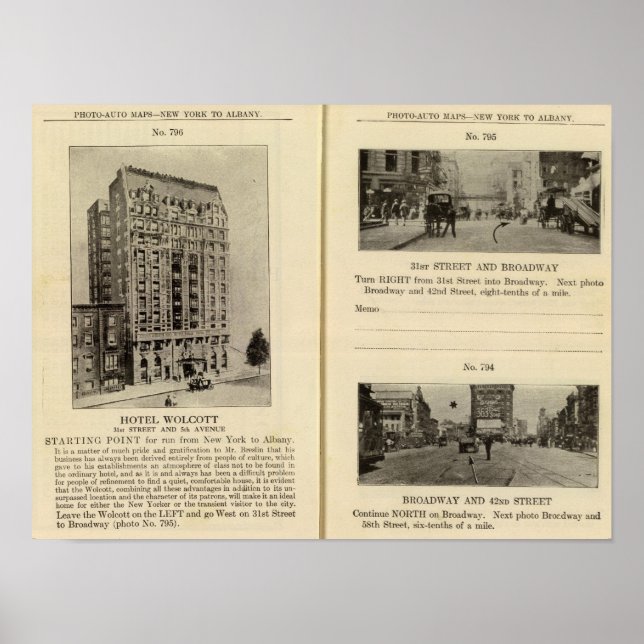 79496 Hotel Wolcott Broadway vid 31a och 42:a Poster (Framsidan)