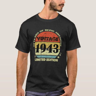 79 Ålderdom 1943 Lycklig 79:e födelsedagen 1943 T Shirt
