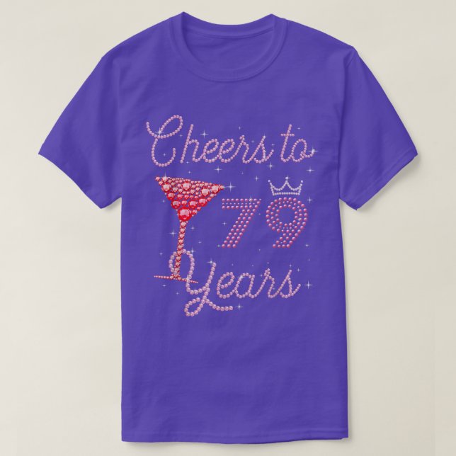 79-åriga 79-årsdagen 79-årsdagen t shirt (Design framsida)