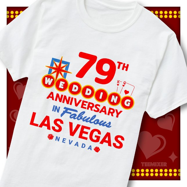 79-års bröllopsjubileum för fantastiskt Las Vegas- T Shirt (Skapare uppladdad)