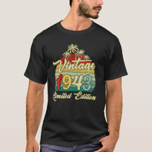 79 års gammal Vintage 1943 79th Födelsedagsfest Ma T Shirt