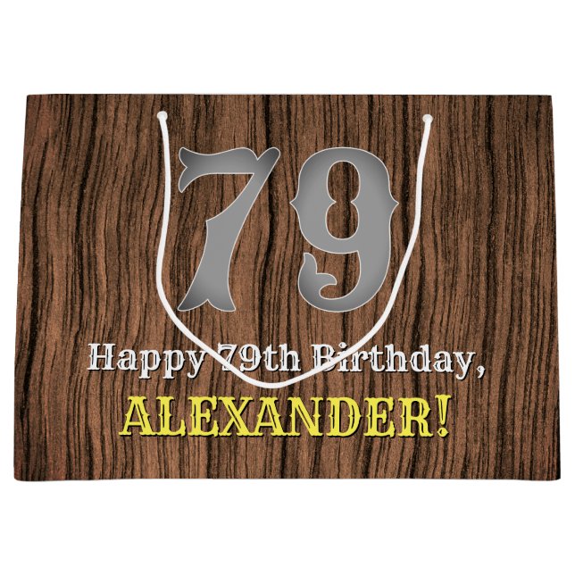 79:e födelsedag: Land Western Inspired Titta, Namn (Framsidan)