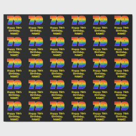 79:e födelsedag: Roligt, färgstark regnbåge inspir Presentpapper