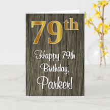 79:e födelsedagen: Elegant Faux Guld look #, Faux 