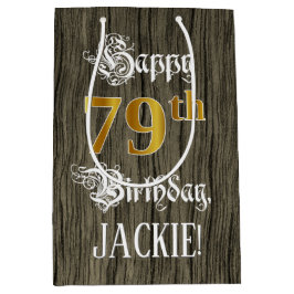 79:e födelsedagen: Faux Guld look & Faux Wood Möns