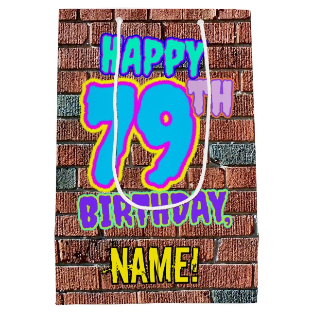 79:e födelsedagen: Roligt, Urban Graffiti Inspired (Baksidan)