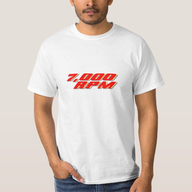 7 000 varv/min t shirt (Framsida)