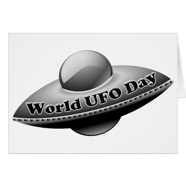 7-2 Internationella UFO-dagen Hälsningskort (Framsidan Horizontal)