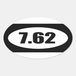 7,62 AK47 .308 OVALT KLISTERMÄRKE