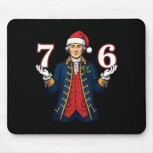 7-6 6-7 Funny George Washington Santa 67 Meme Chri Musmatta (Framsidan)