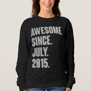 7 Ålder 7:e födelsedag Fantastisk sedan juli 2015 T Shirt