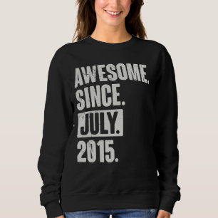 7 Ålder 7:e födelsedag Fantastisk sedan juli 2015 T Shirt