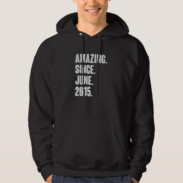 7 Åldersdag 7:e Fantastisk sedan juni 2015 Hoodie (Framsida)