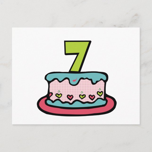 7 Ålderskaka Vykort (Framsida)