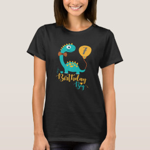 7 Años Cumpleaños Niños Birthday Boy Baby Diplodoc T Shirt