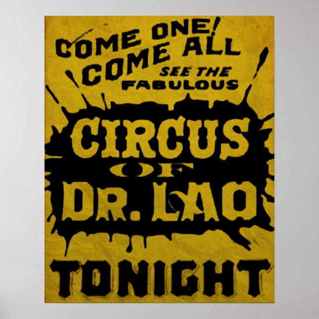 7 Ansikte av Poster av Dr Lao Circus Flyer (Framsidan)