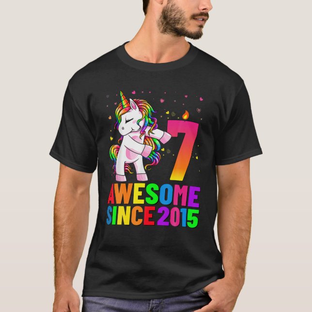 7 år Åldersdagshögskolan i 7:e T Shirt (Framsida)