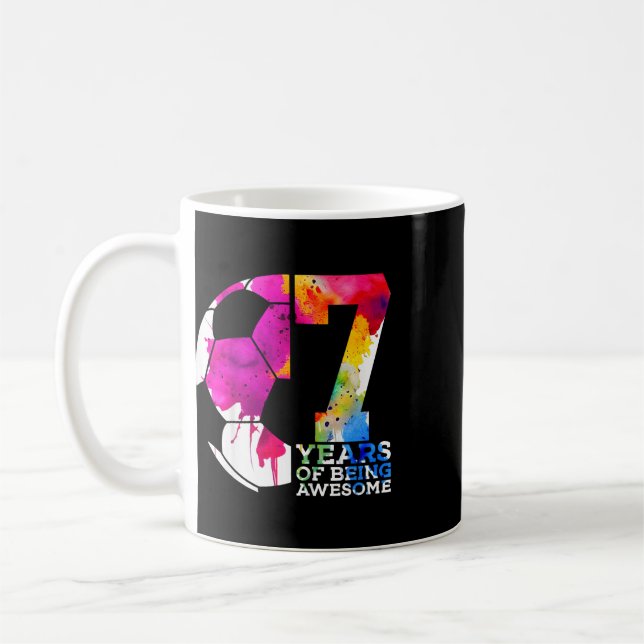 7 år av att vara fantastisk fotboll 7-årsdag  kaffemugg (Vänster)