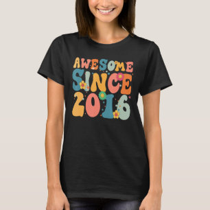 7 år gammal Fantastisk sedan 2016 7:e Birthday Gir T Shirt