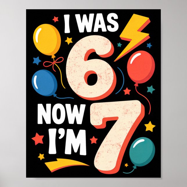 7 år gammal födelsedag 6 7 poster (Framsidan)