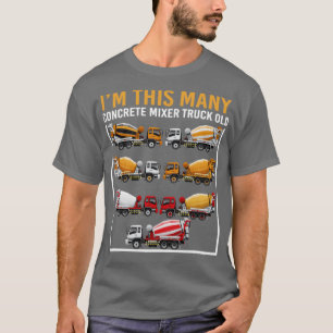 7 år gammal Im Den här många betongblandaren Lastb T Shirt