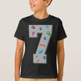 7 år gammal Klättrare Födelsedag Bouldering Klättr T Shirt