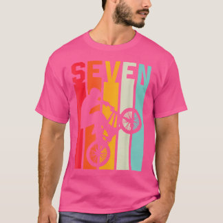 7-årig BMX-cykel 7:e Birthday Bike T Shirt