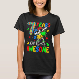 7 års AuUngefär 7 år gammal autism Awaren T Shirt
