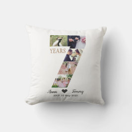7-års bröllopsdag kudde