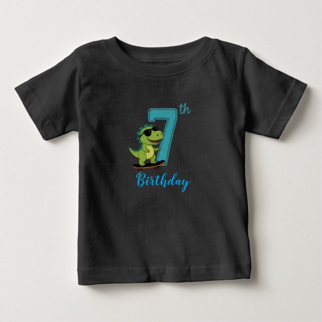 7-års födelsedag för småbarns t-shirt (Framsida)