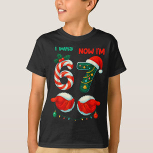 7 Års Födelsedags T-Shirt Var 6 Nu Är Jag 7 67 Rol