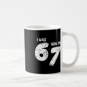 7 Års Födelsedags T-Shirt Var 6 Nu Är Jag 7 67 Rol Kaffemugg