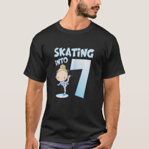 7 års Gamla flickor Ice som fjällar in i 7:e-födel T Shirt