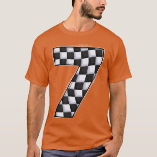 7 års gammal besättning Boy tävla 7:e födelsedag t Shirt