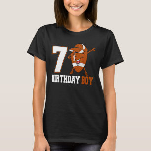 7 års gammal dabbboll 7:e Birthday Boy Tonåringar T Shirt