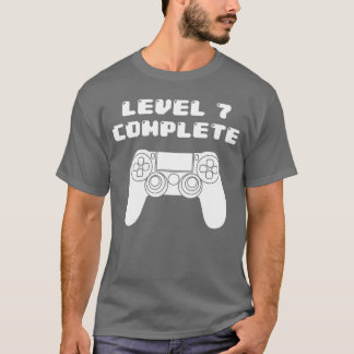 7-årsdag 7 år gammal videospel Bday retro T Shirt
