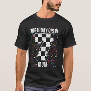 7-årsdag Racing bil skjorta Racing Flagga Mamma Ra T Shirt