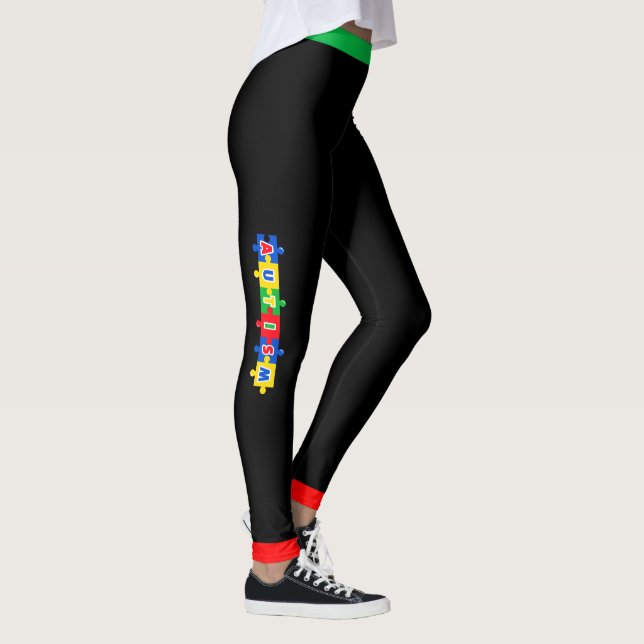 # 7 Autism Acceptans - Leggings (Höger)