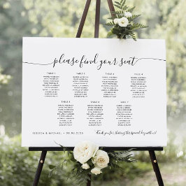 7 Bord Modern Sittplatsschema Poster