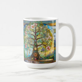 7 Chakra Blossoming Livets träd Kaffemugg