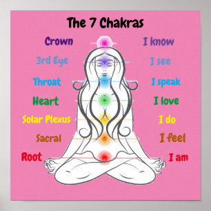 7 Chakras 12 x 12 tum Poster