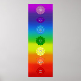 7 Chakras 15 x 48 tum Poster