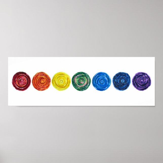 7 Chakras #1 Clearing Artwork Poster (Framsidan)