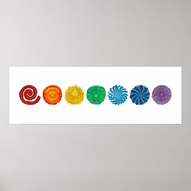 7 Chakras #1 Clearing Artwork Poster (Framsidan)