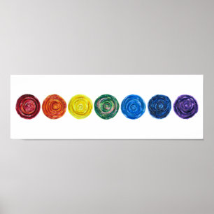 7 Chakras #1 röjningkonstverk Poster